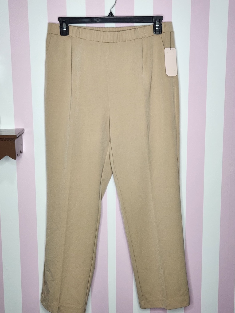 Allison Daley Men's Stretch Chino Pants - Tan